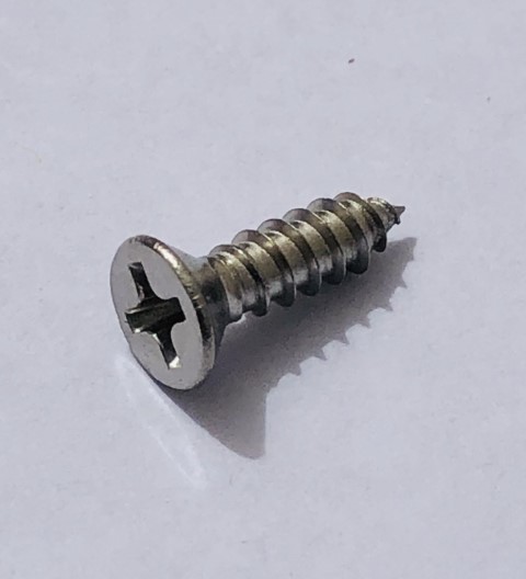 SCREW STS CSK PHIL SS 316 6 GA X 1/2 (12MM)